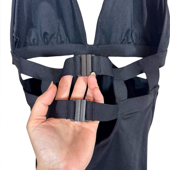 Anthropologie Seafolly Active Halter Cutout One-Piece Bathing Suit AU14/US10 - Picture 6 of 15